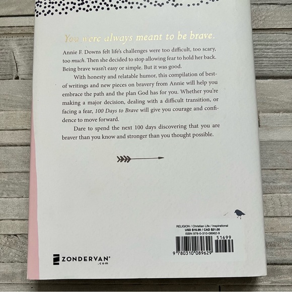 📖 100 Days to Brave by Annie F. Downs (Hardcover) - Picture 8 of 10